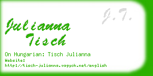 julianna tisch business card